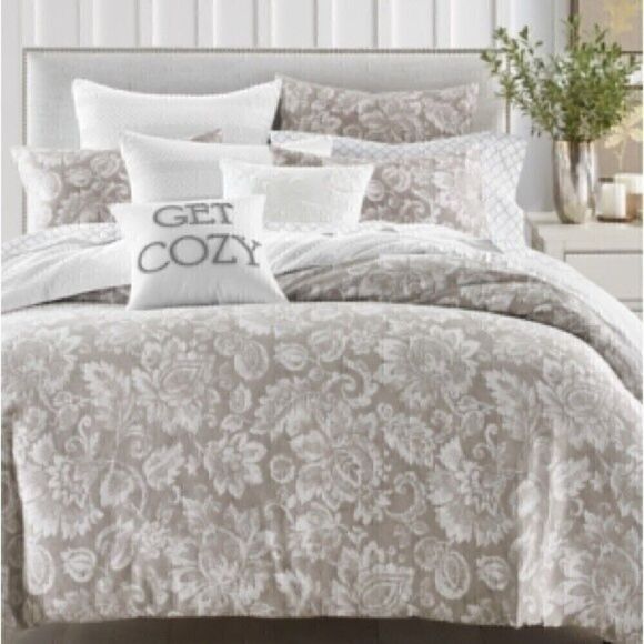 New CHARTER CLUB DAMASK Jacobean 300-Thread Count Duvet Sets twin XL Bed… - Picture 2 of 5